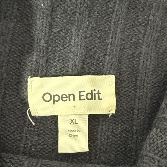 Elegant Black Cowl Neck Sweater - Picture 3 of 7